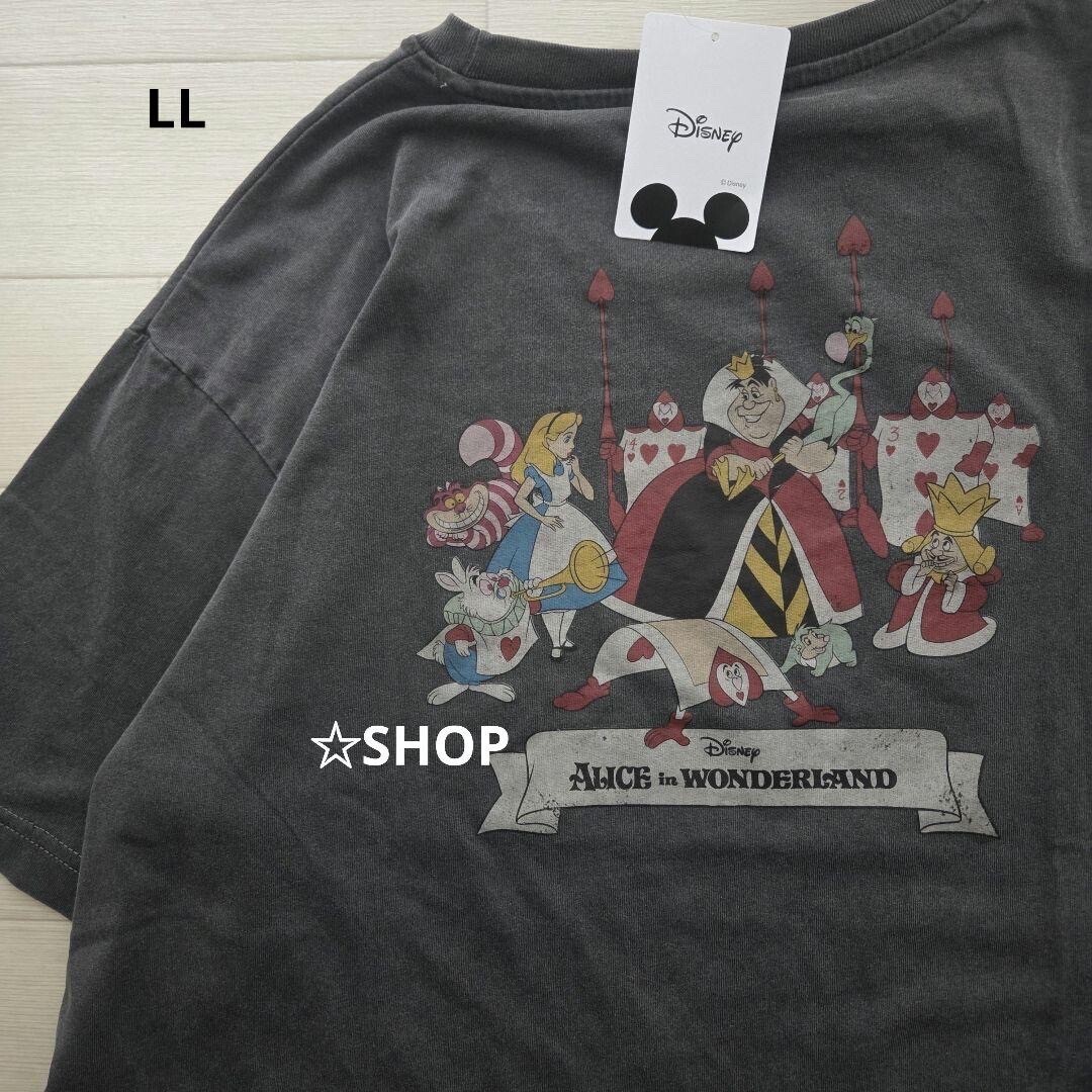 Disney ディズニー 不思議の国のアリス キャラクター集合 半袖tシャツ