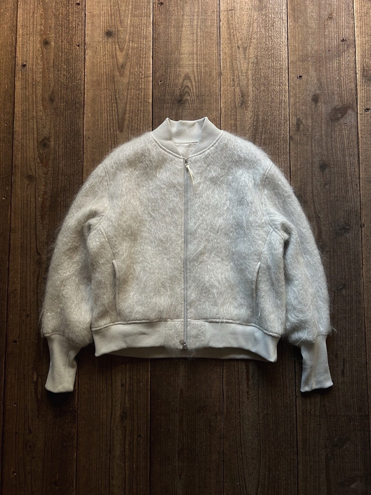 suzuki takayuki fuzzy blouson A252-04 frosty silver