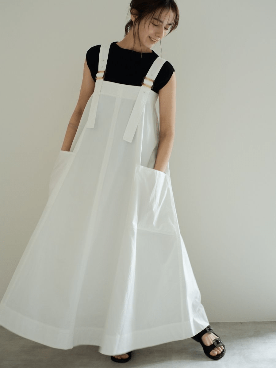 maison de Dolce. バックルワンピース【white】