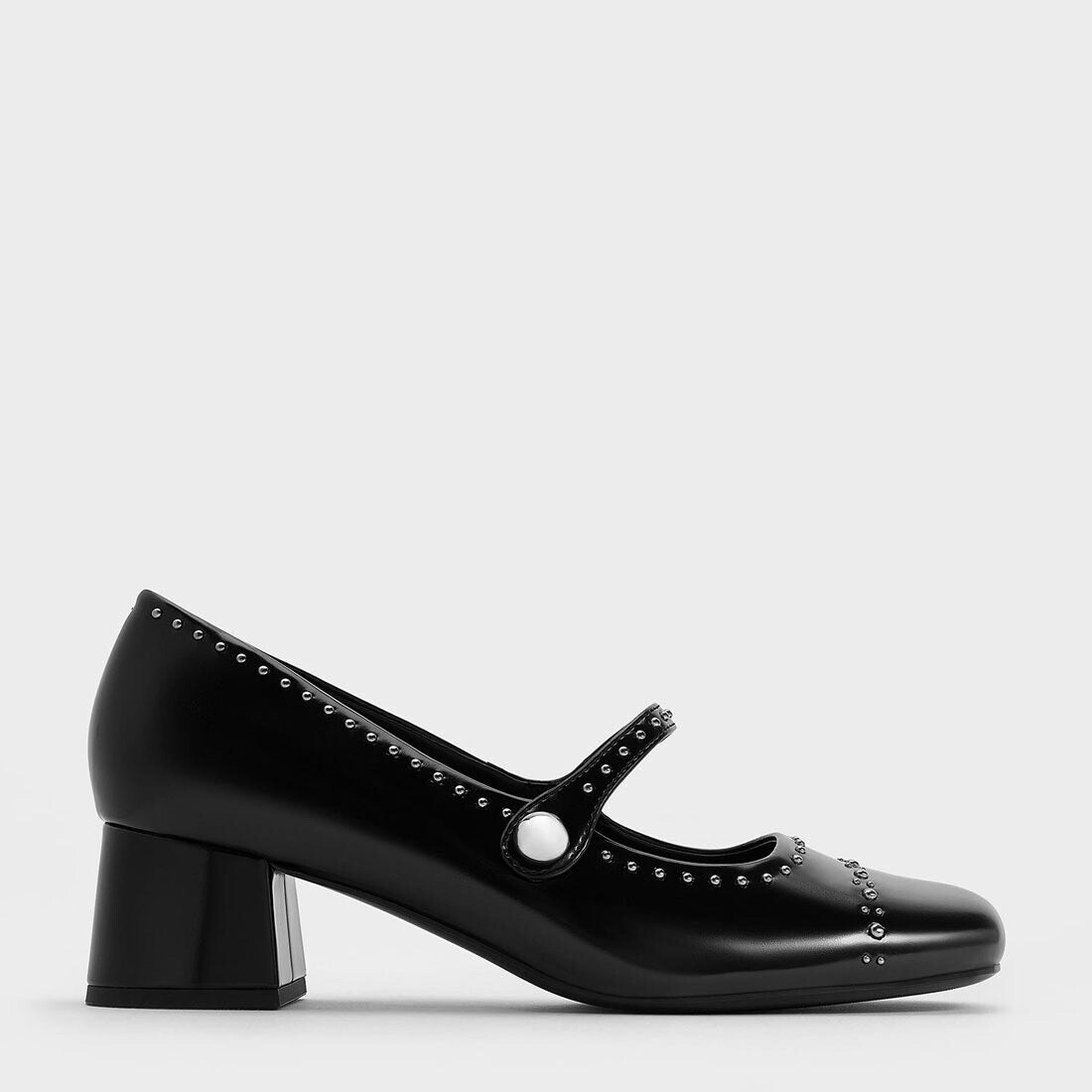 CHARLES & KEITH スタッズ メリージェーンパンプス