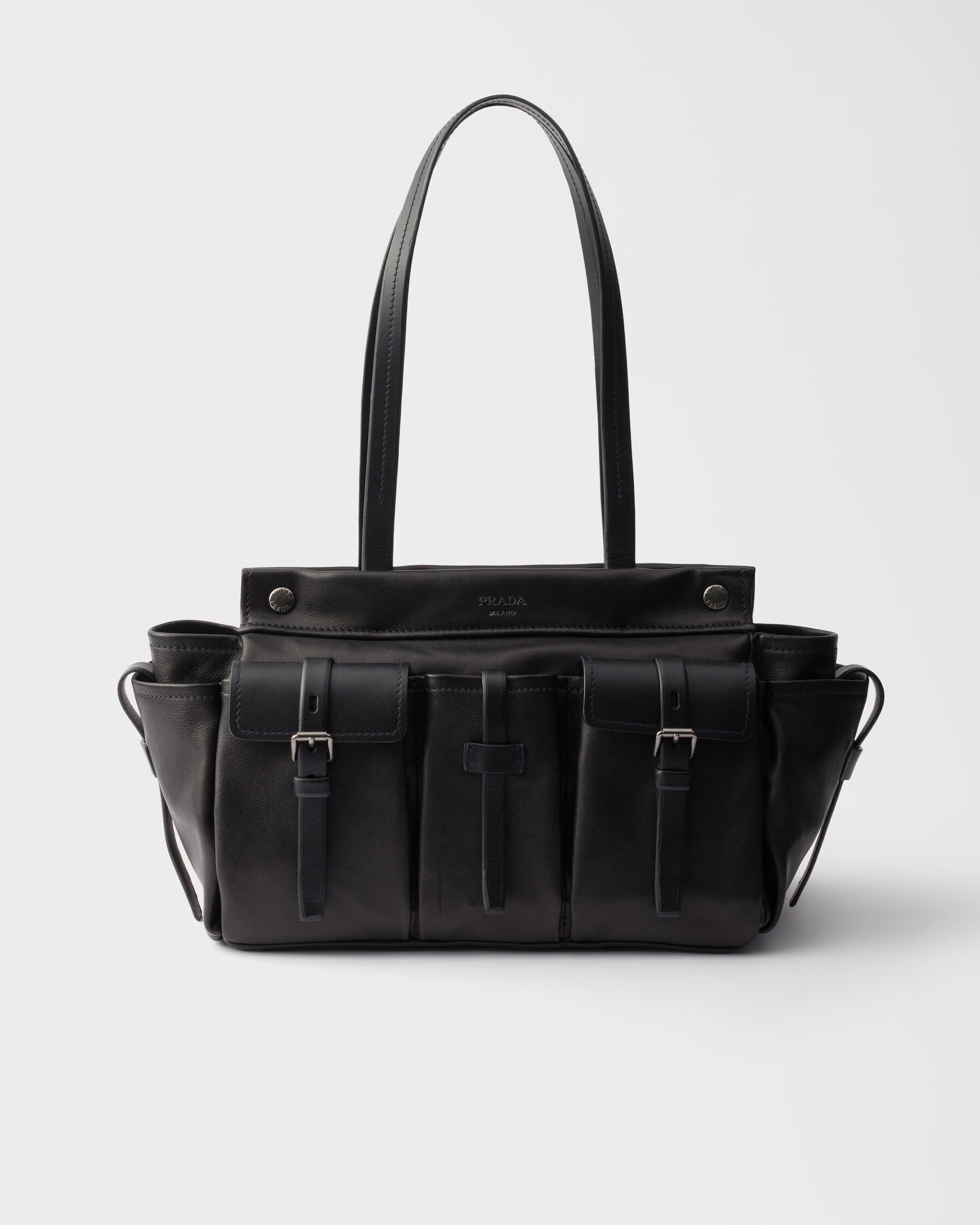 PRADA プラダ ルート ラージ レザー トートバッグ