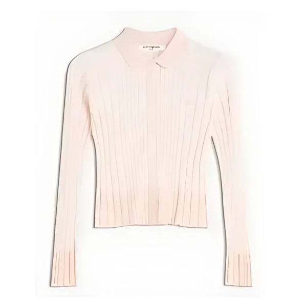 Maison Kitsune ベイビー フォックス パッチ プリーツ リブ カーディガン
