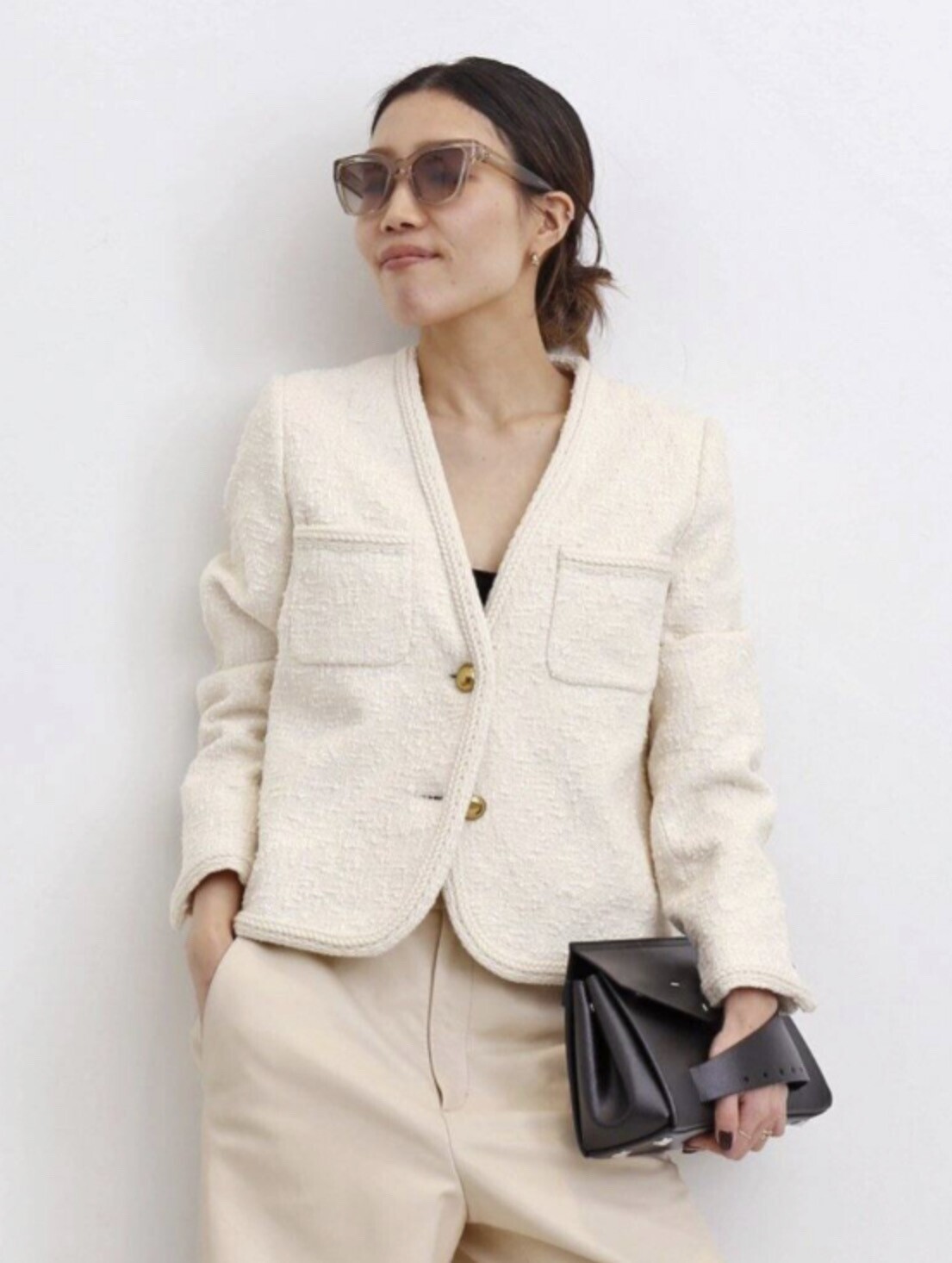 L'Appartement Original Yarn Tweed Jacket