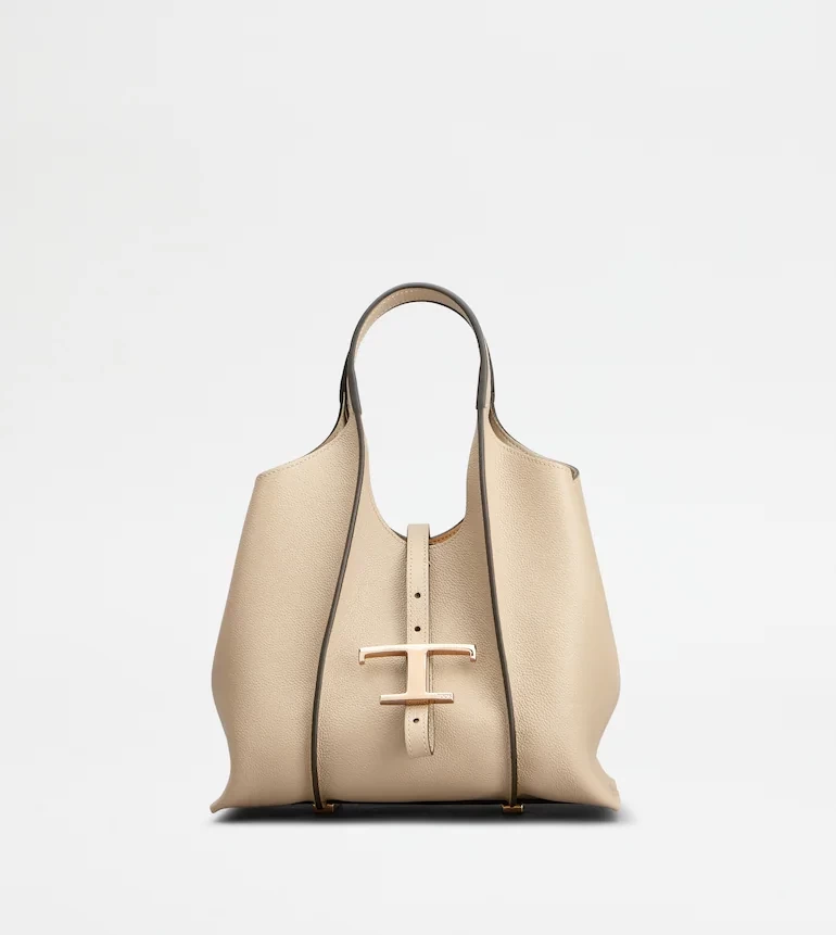 TOD'S T タイムレス レザー ショッピング バッグ ミニ
