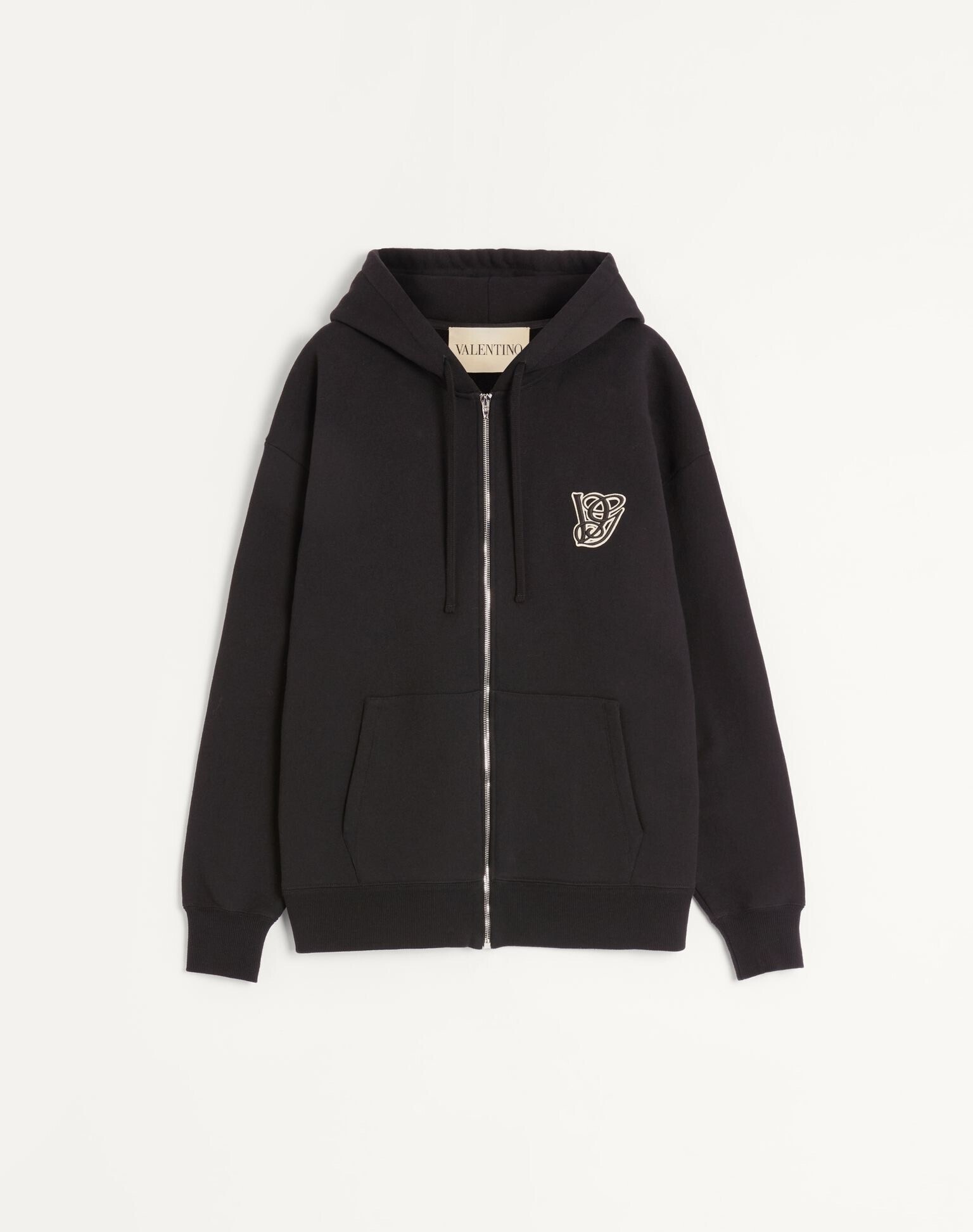 VALENTINO GARAVANI VGパッチ コットン フード付きスウェットシャツ