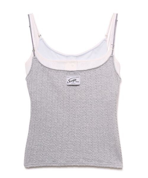 SORIN Cable 3 Layers camisole / ケーブル3レイヤーキャミソール