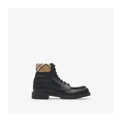 BURBERRY レザー ローグ コンバットブーツ