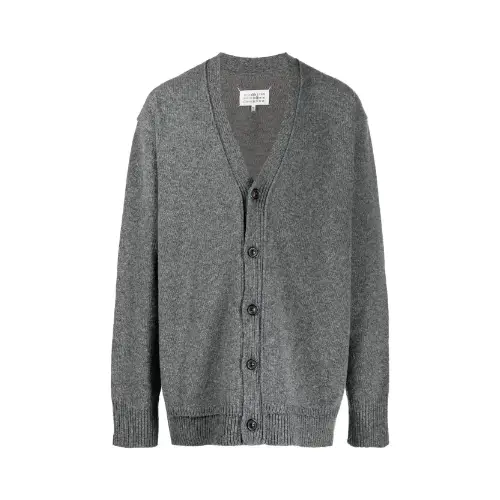 Maison Margiela V-neck elbow-patch cardigan
