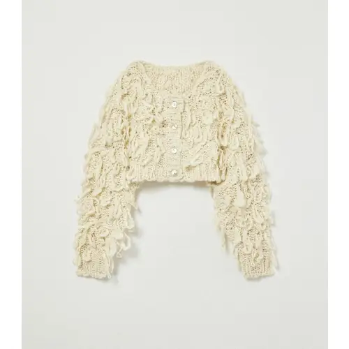 Eaphi FRINGE KNIT CARDIGAN