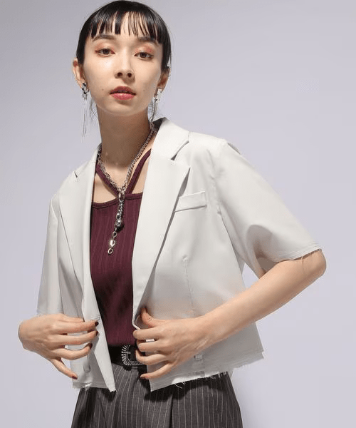 HARE 【LADIES】カットオフショートジャケット