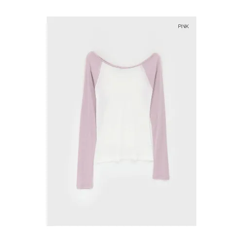 BLACKUP Tomerton Nagrang Off-Shoulder Long Sleeve T-Shirt
