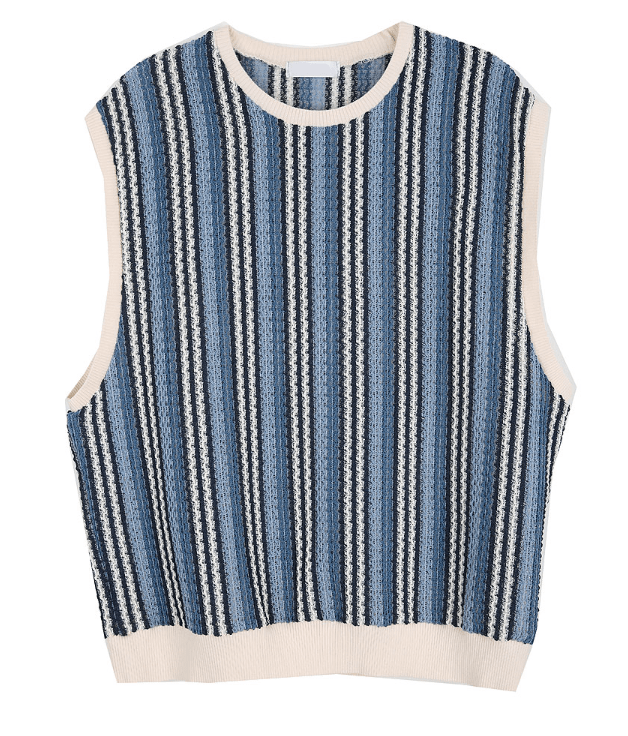 HOLY IN CODE No.9621stripe thin VEST