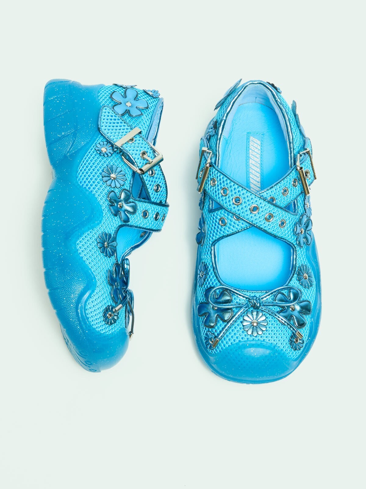 WOOMII  ANYA BLUE FLOWERS