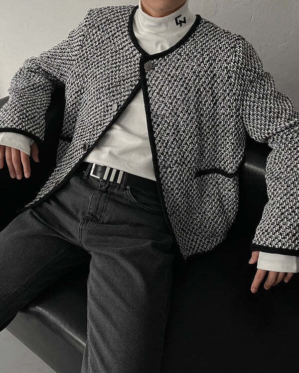 COZINESS CR Maison Tweed Crop Jacket