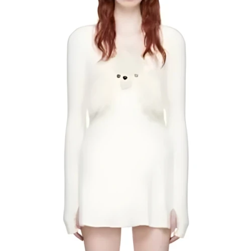 Nφdress Poodle フェイクファー ミニワンピース