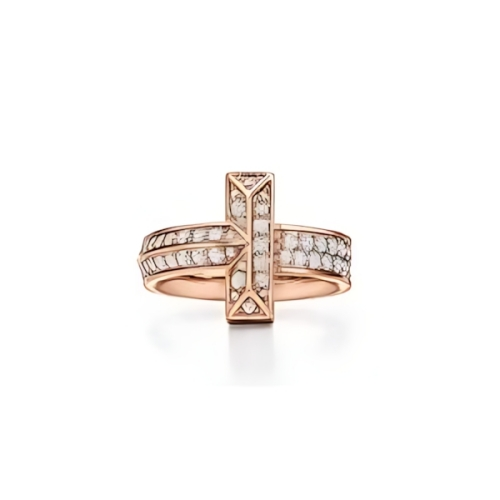 Tiffany & Co. Tiffany T T1 Ring in Rose Gold with Diamonds, 4.5 mm