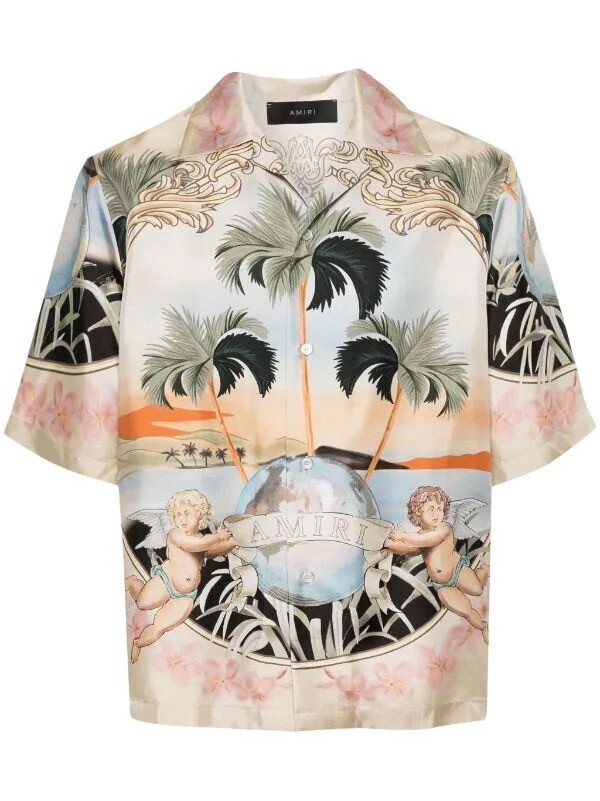 AMIRI Cherub シルク シャツ