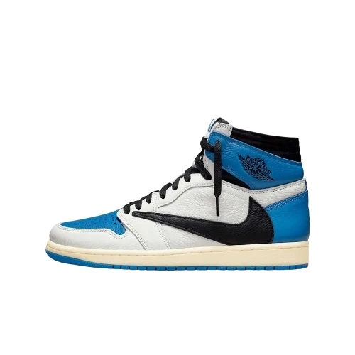 Travis Scott × fragment design × NIKE Air Jordan 1 Retro High OG SP "Military Blue"