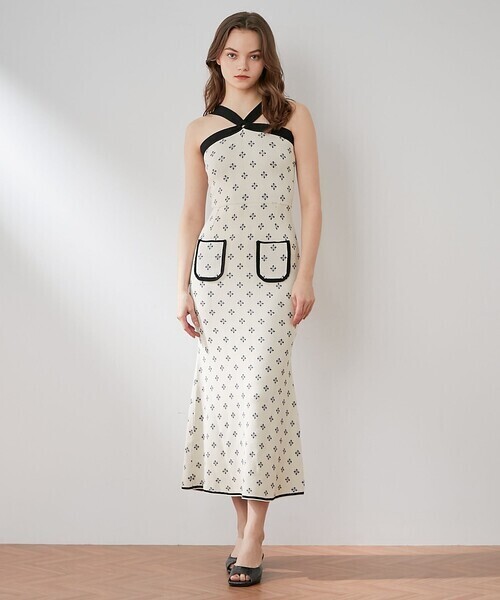 me&me couture ダイヤフルールJQニットワンピース