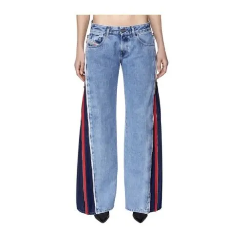 DIESEL デニム サイドジップ スリムフィット ライトウォッシュ