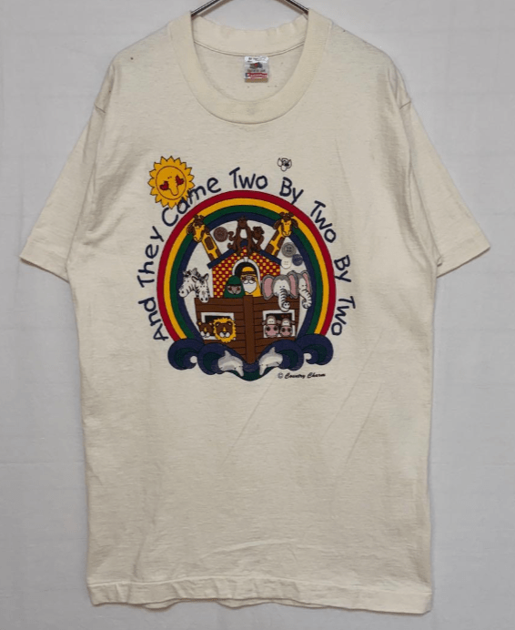 ヴィンテージ 90s USA製 アニマル ノアの方舟 Noah's Ark Tシャツ