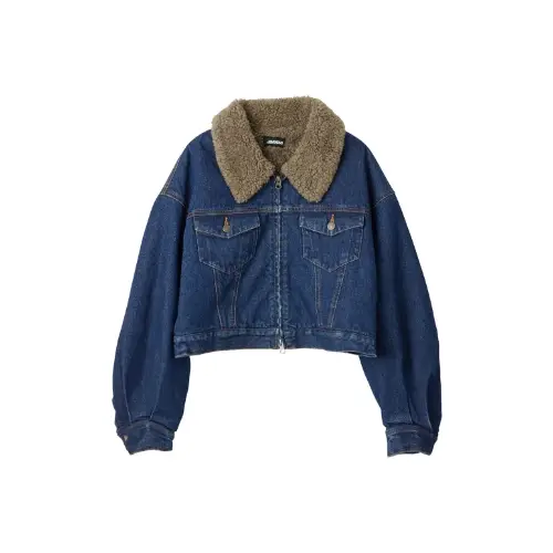 JIMWAG Boa collar denim jacket