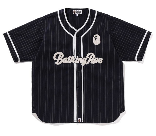 A BATHING APE A BATHING APE BASEBALL SHIRT