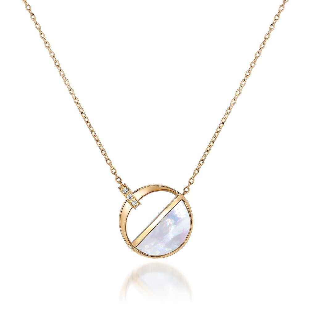 STAR JEWELRY K18 ネックレス WAXING MOON