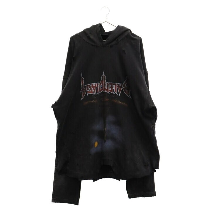 Balenciaga Paris Moon UpsideDown Hoodie 698156 TOVT4 パリ ムーン アップサイドダウン