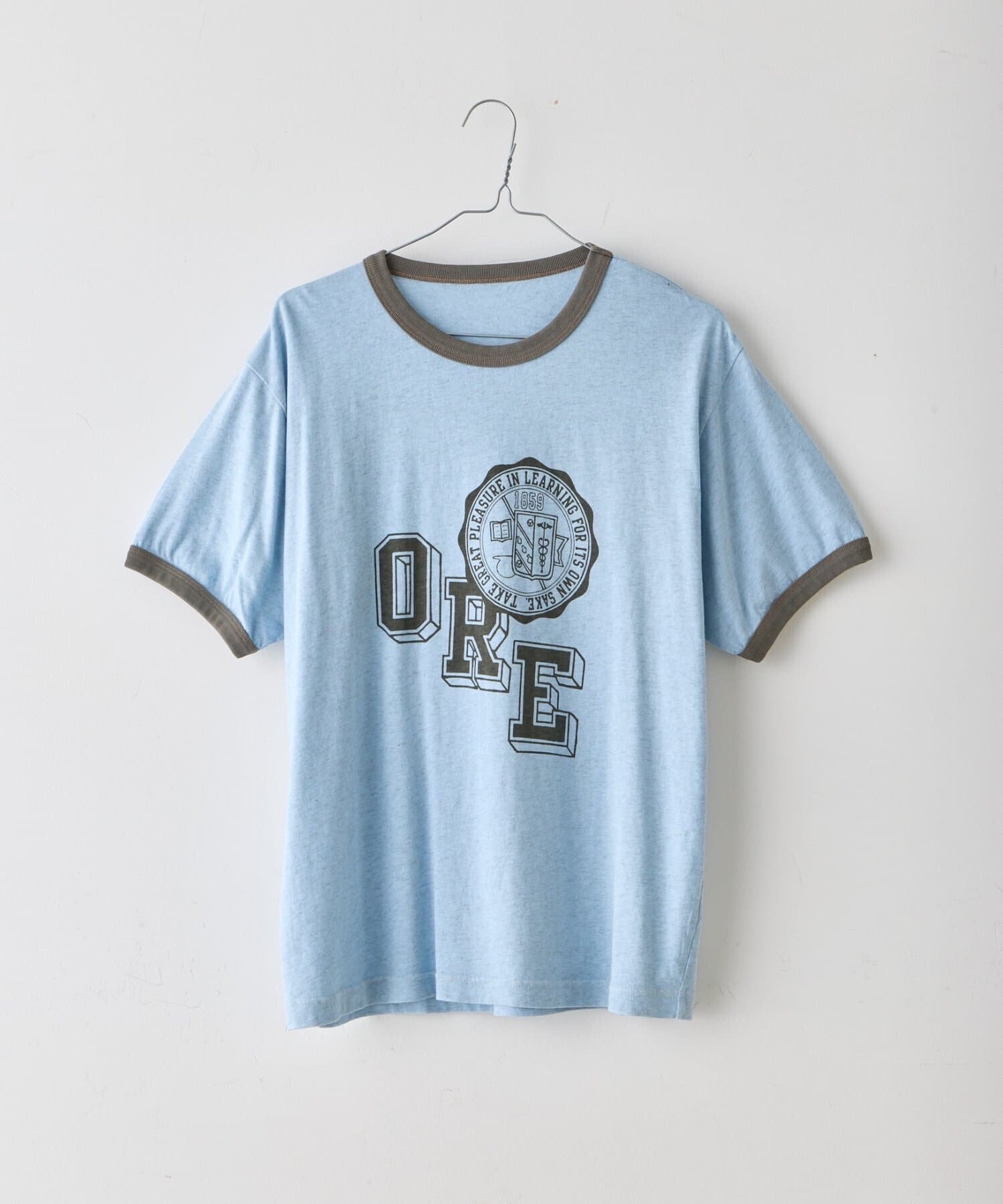 WHIMSIC オーバーダイ プリントTシャツ