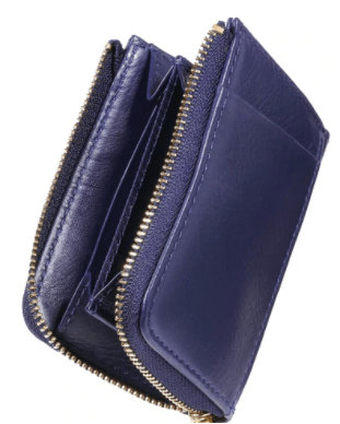 BLUE SINCERE（ブルーシンシア） 小銭入れ RFID 本革 タンニン鞣し メンズ スキミング防止 YKKファスナー コインケース 財布 薄型 大容量 カード5枚収納 L字ファスナー ギフトボックスセット / CC7