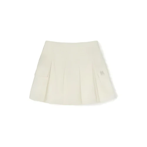 MLB Korea Basic Pleated Cargo Denim Skirt NEW YORK YANKEES