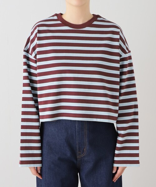 JOURNAL STANDARD クロップドマルチボーダーTEE