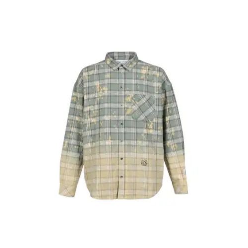 el conductorH COTTON FLANNEL CHECK BLEACH SHIRT