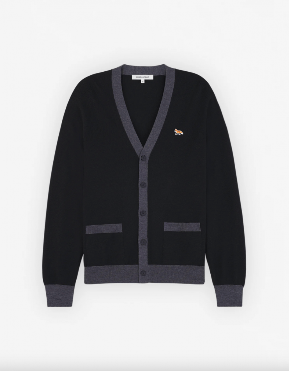 Maison Kitsuné ベイビーフォックス パッチ レギュラー カーディガン