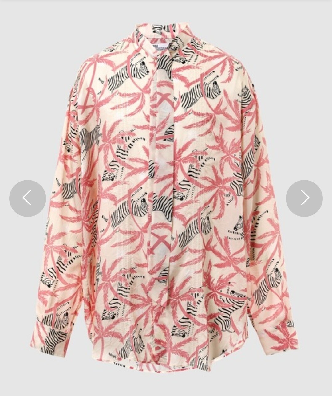 DAIRIKU Spangle Jungle Scarf Tie Shirt