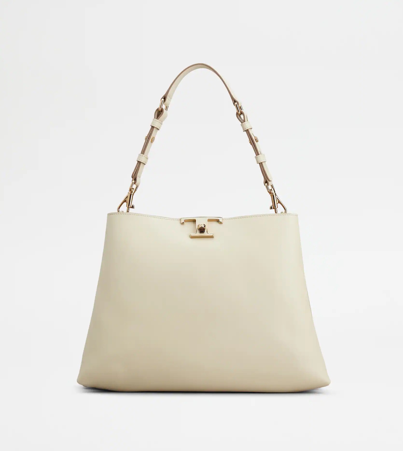 TOD'S T タイムレス レザー ホーボー バッグ ミディアム