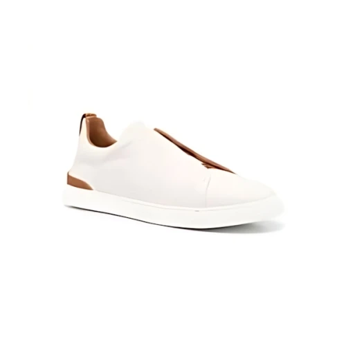 ZEGNA ローカット レザースニーカー
