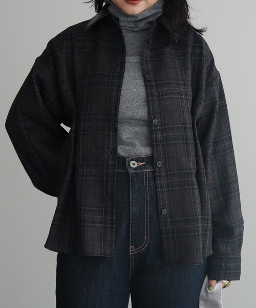 AnriettMusee ウエストタック2WAYシャツブルゾン