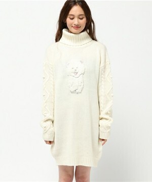 Candy Stripper MY BEAR KNIT ONE-PIECE