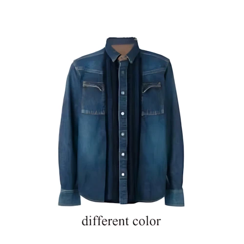 sacai エンブロイダリー デニムシャツ
