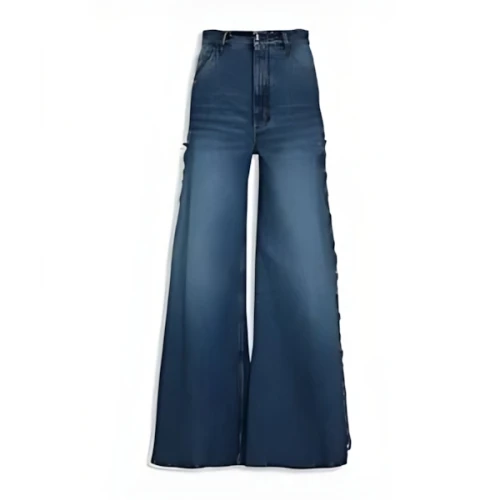 Chloé ハイライズ ワイドレッグジーンズ レースアップ