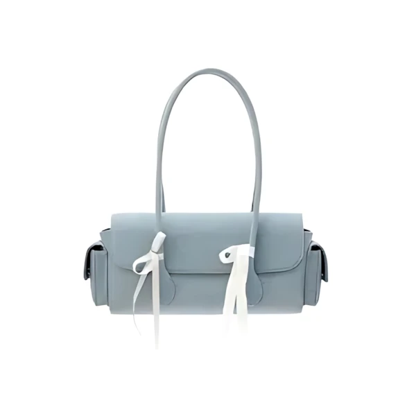 CALNAMUR BOSTON RIBBON DENIM BAG