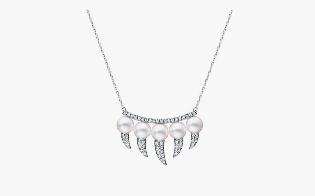 TASAKI デインジャー ファング ダイヤモンド パヴェ ネックレス
