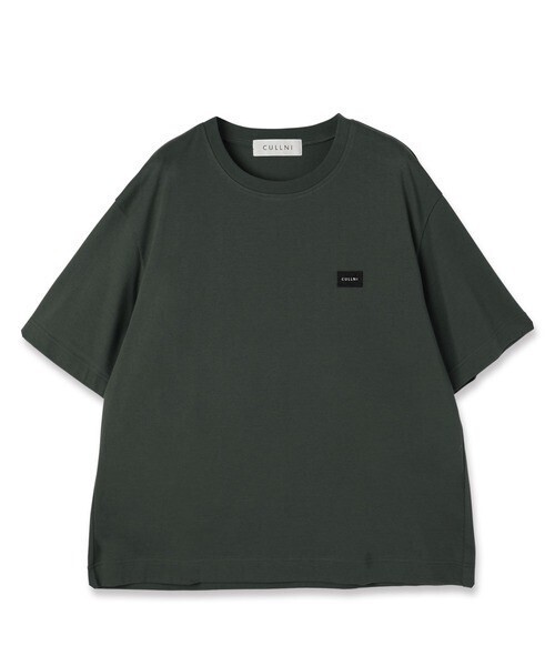 CULLNI The Basic Embroidery Patch Short Sleeve Pullover