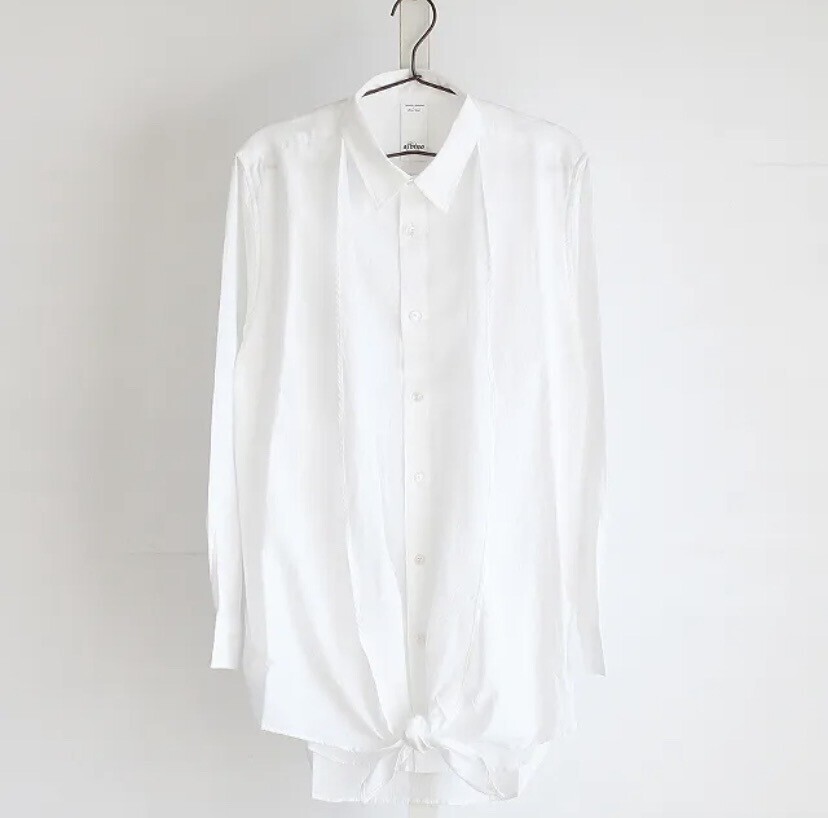 albino カシュクールアレンジフェイクレイヤードロングシャツ