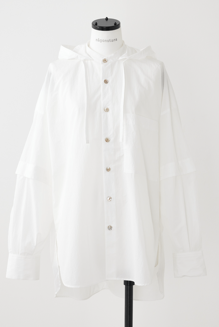 nagonstans layered hooded-shirt