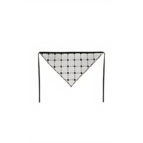 SANDY LIANG Ninety Bandana In Flower Grid