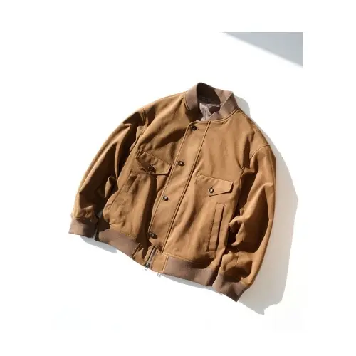 UJOH 4 Pockets Zip-up Rib Blouson