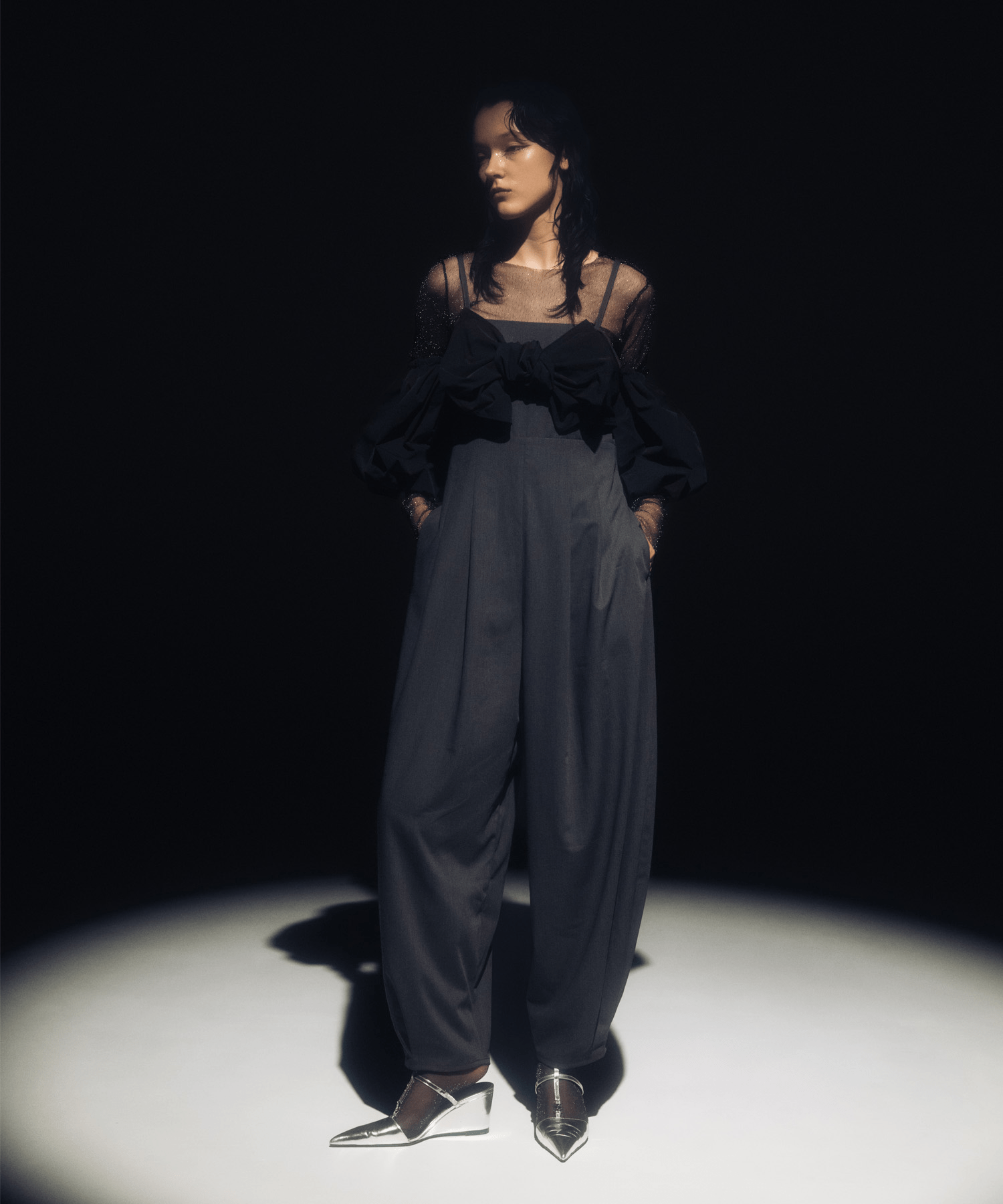 LAEMUSE 2WAY JUMPSUIT WITH RIBBON